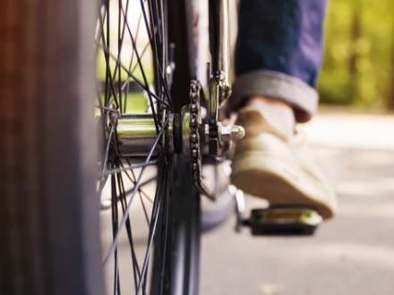 Rowerem przez gminę Strumień - zdjęcie z rowerem